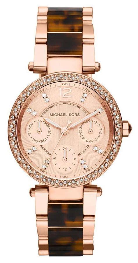 michael kors tortoise shell watch ladies|michael kors tortoise shell acetate.